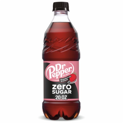 Dr Pepper Strawberries & Cream Zero Sugar Soda - Easy Cream Blend