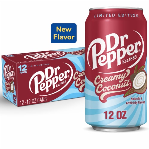 Dr Pepper Creamy Coconut Soda - Classic Pour