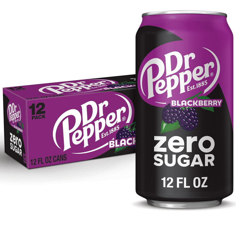 Dr Pepper Blackberry Zero Sugar Soda - Zero Sip